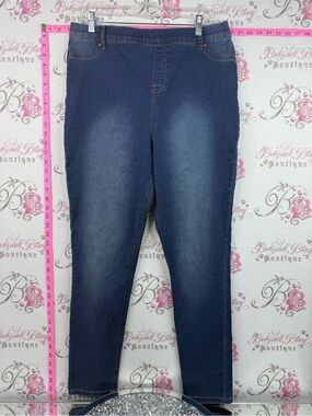 George jeans denim stretchy Dark Blue Stretch Jeggings
